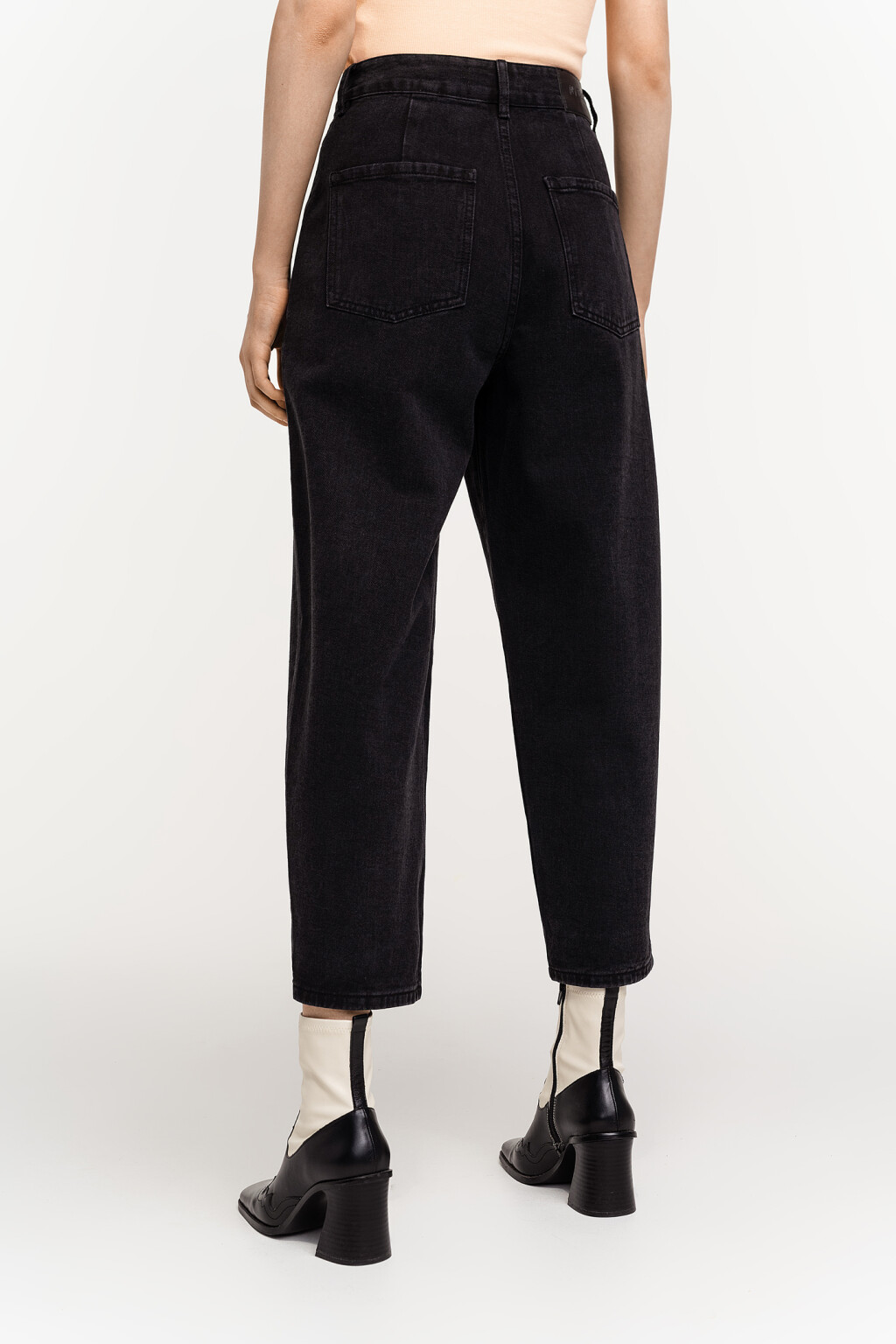 брюки джинсовые женские - цвет черный - 4