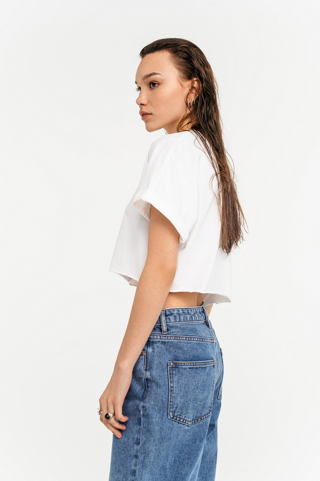 футболка женская - цвет белый - 3
