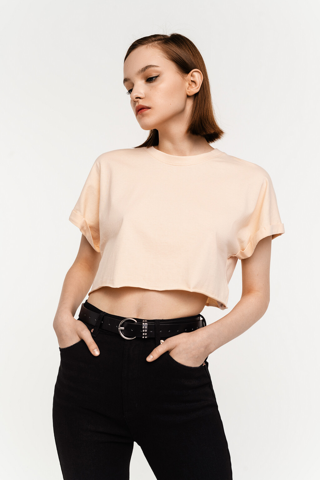 футболка женская - цвет бежевый - 2