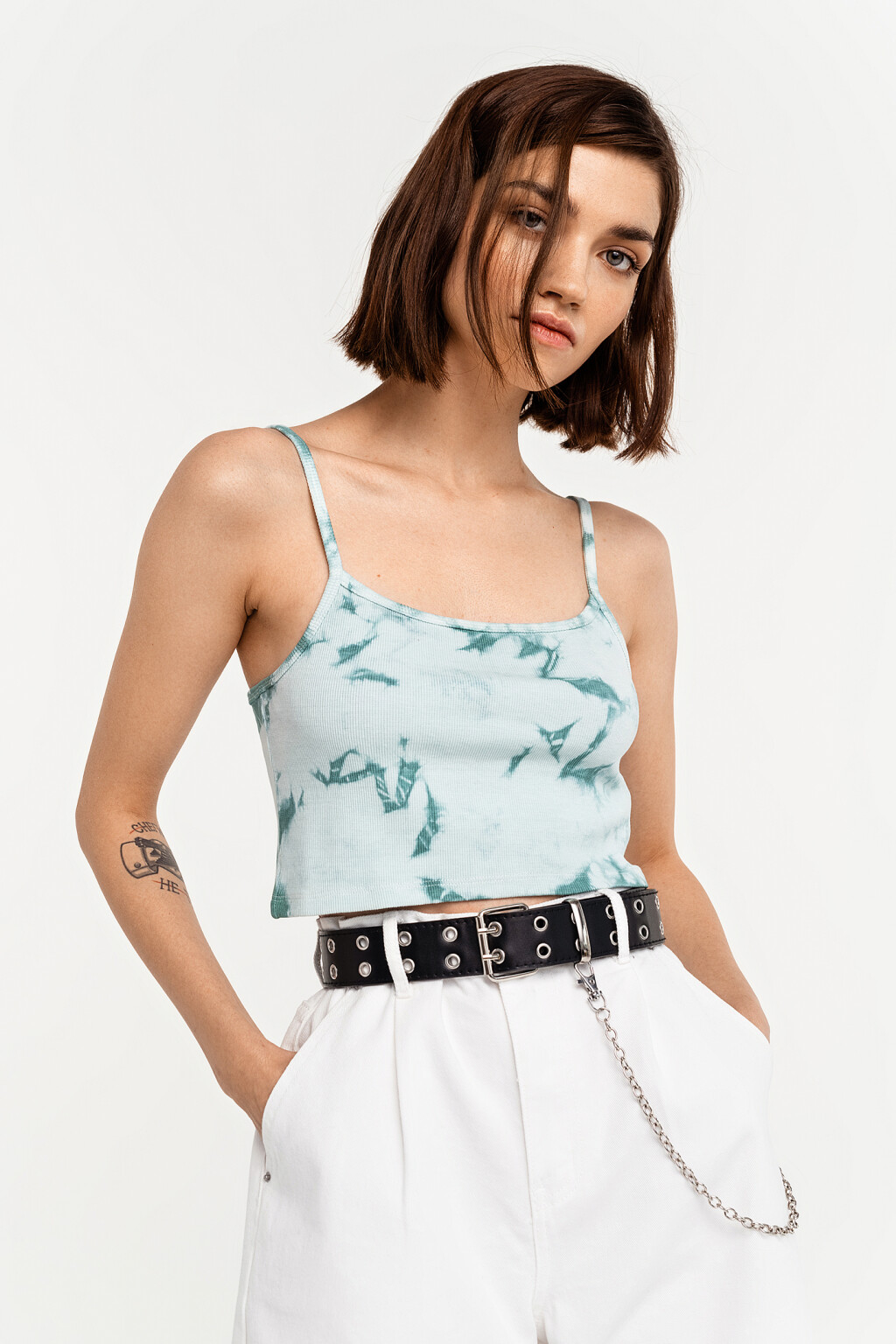 майка женская - цвет зеленый - 2