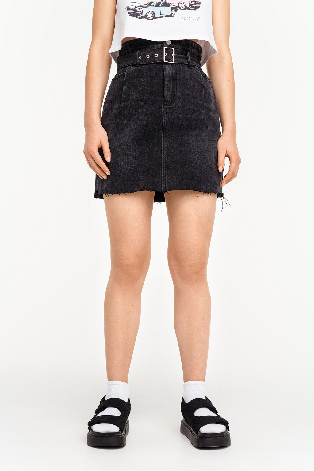 юбка джинсовая женская - цвет черный - 3