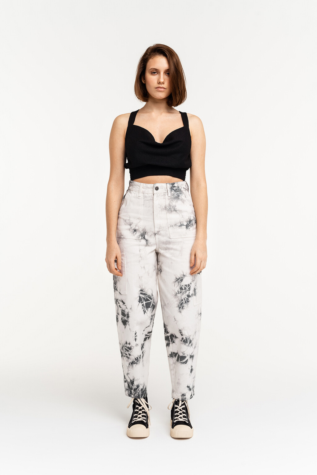 брюки джинсовые женские - цвет мультиколор - 1