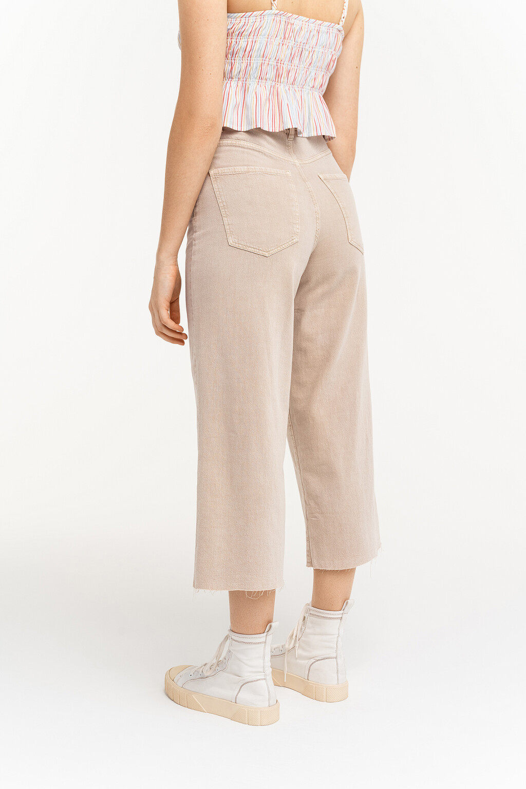 брюки джинсовые женские - цвет бежевый - 4