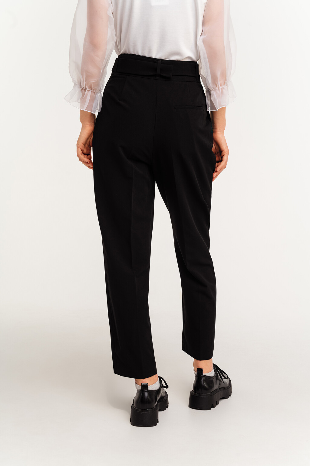 брюки женские - цвет черный - 4