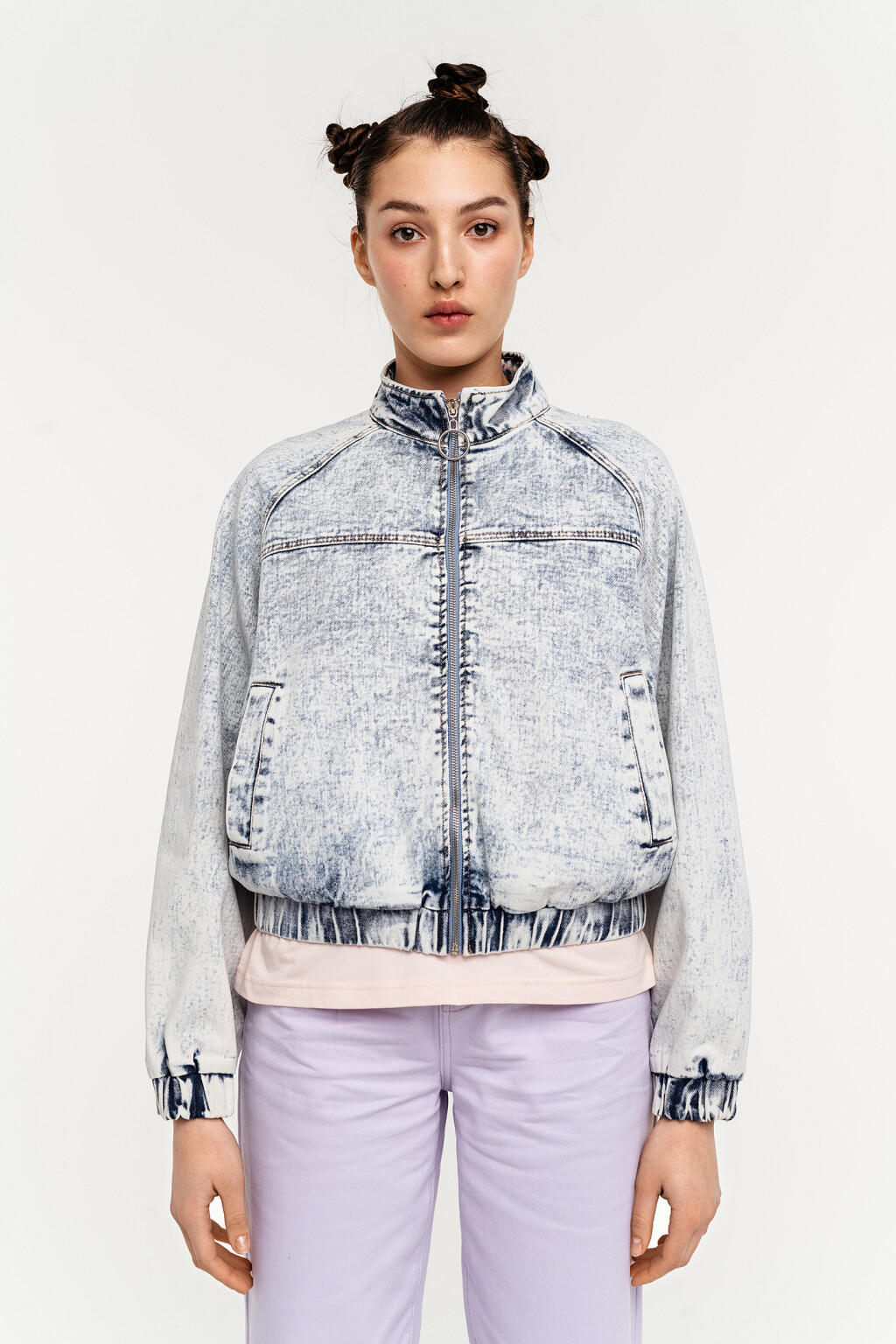 куртка джинсовая женская - цвет голубой - 2