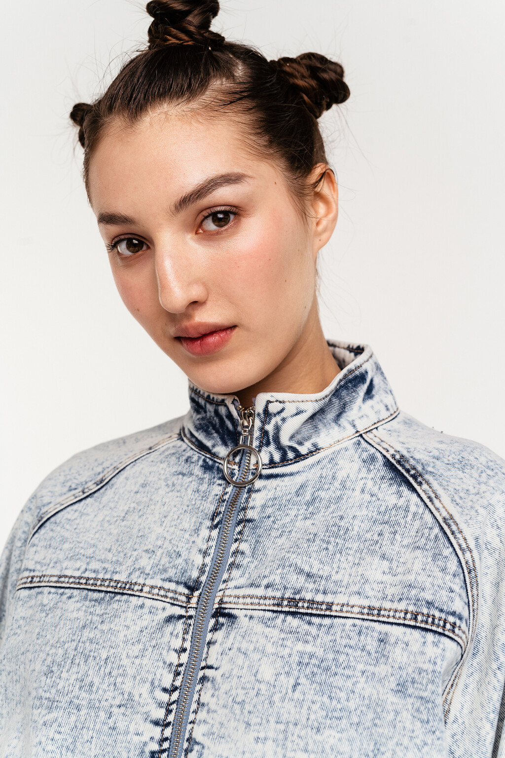 куртка джинсовая женская - цвет голубой - 5