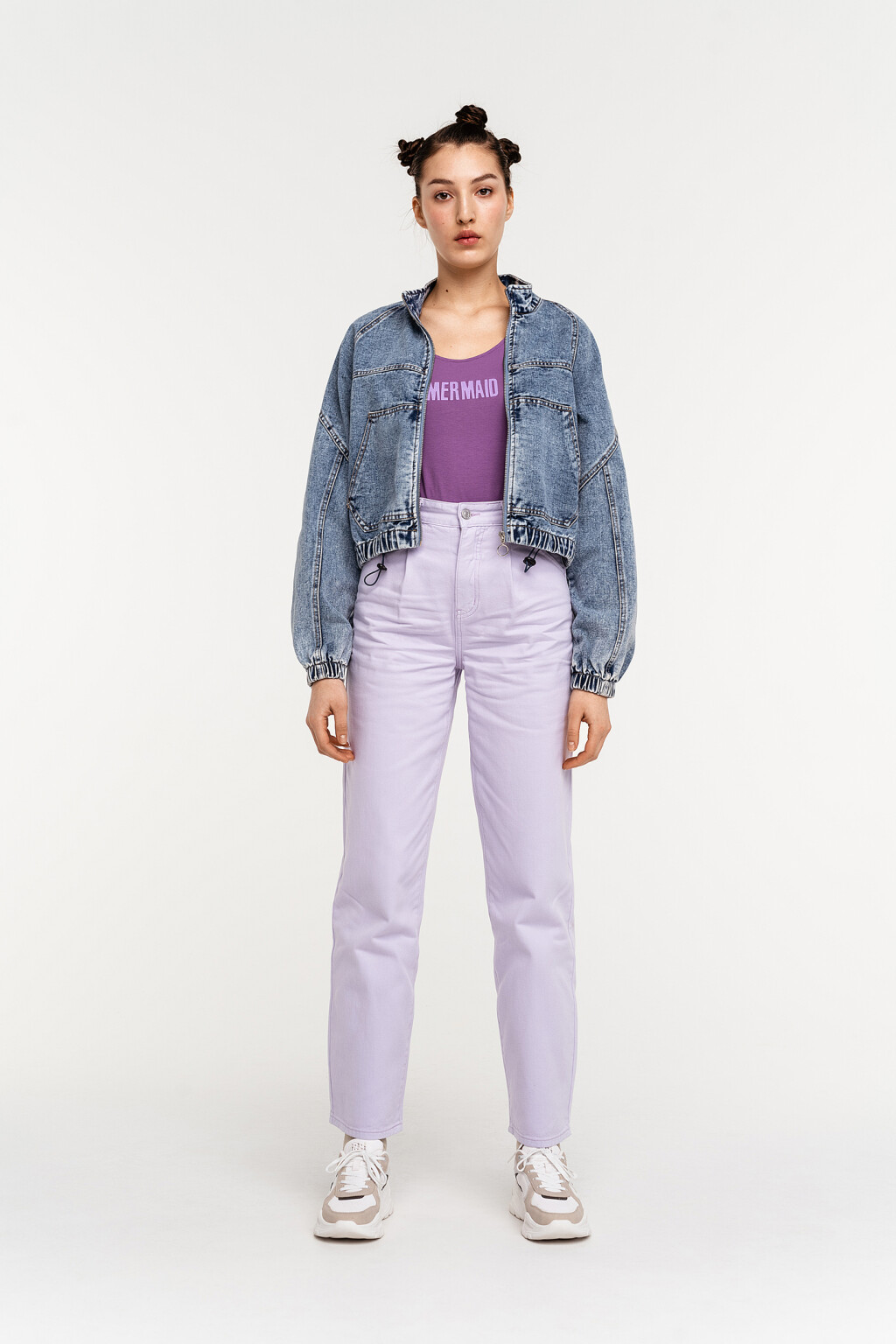 куртка джинсовая женская - цвет голубой - 1