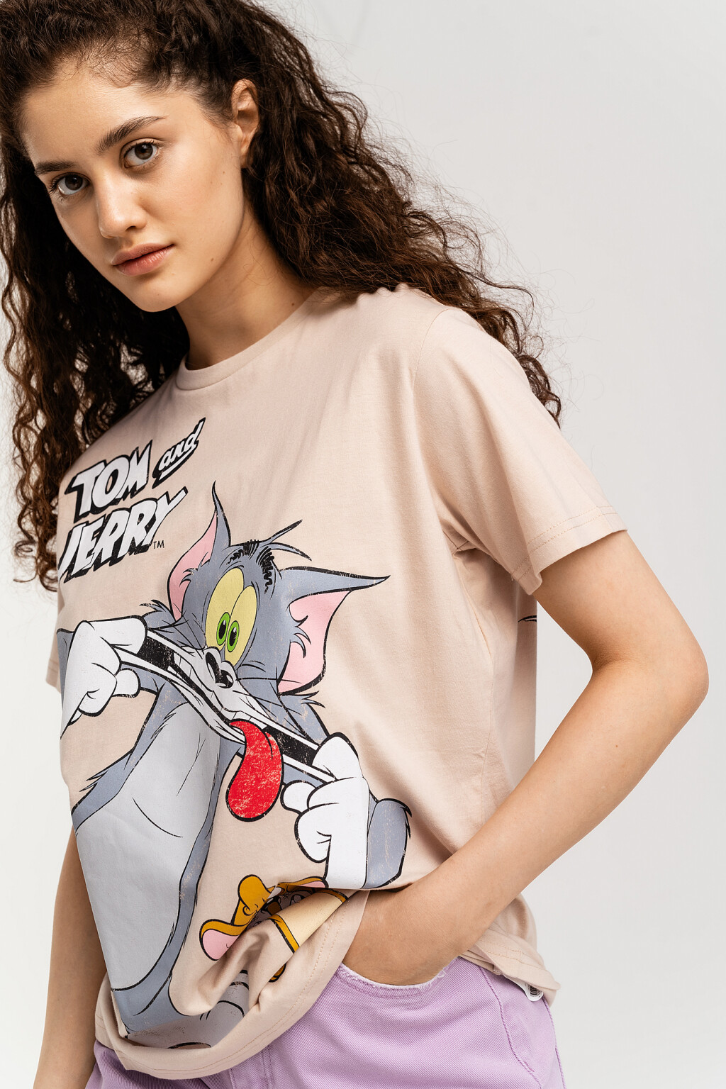 футболка женская - цвет бежевый - 3