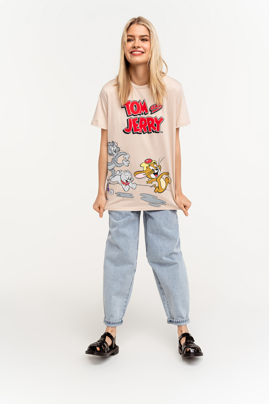 футболка женская - цвет бежевый - 1