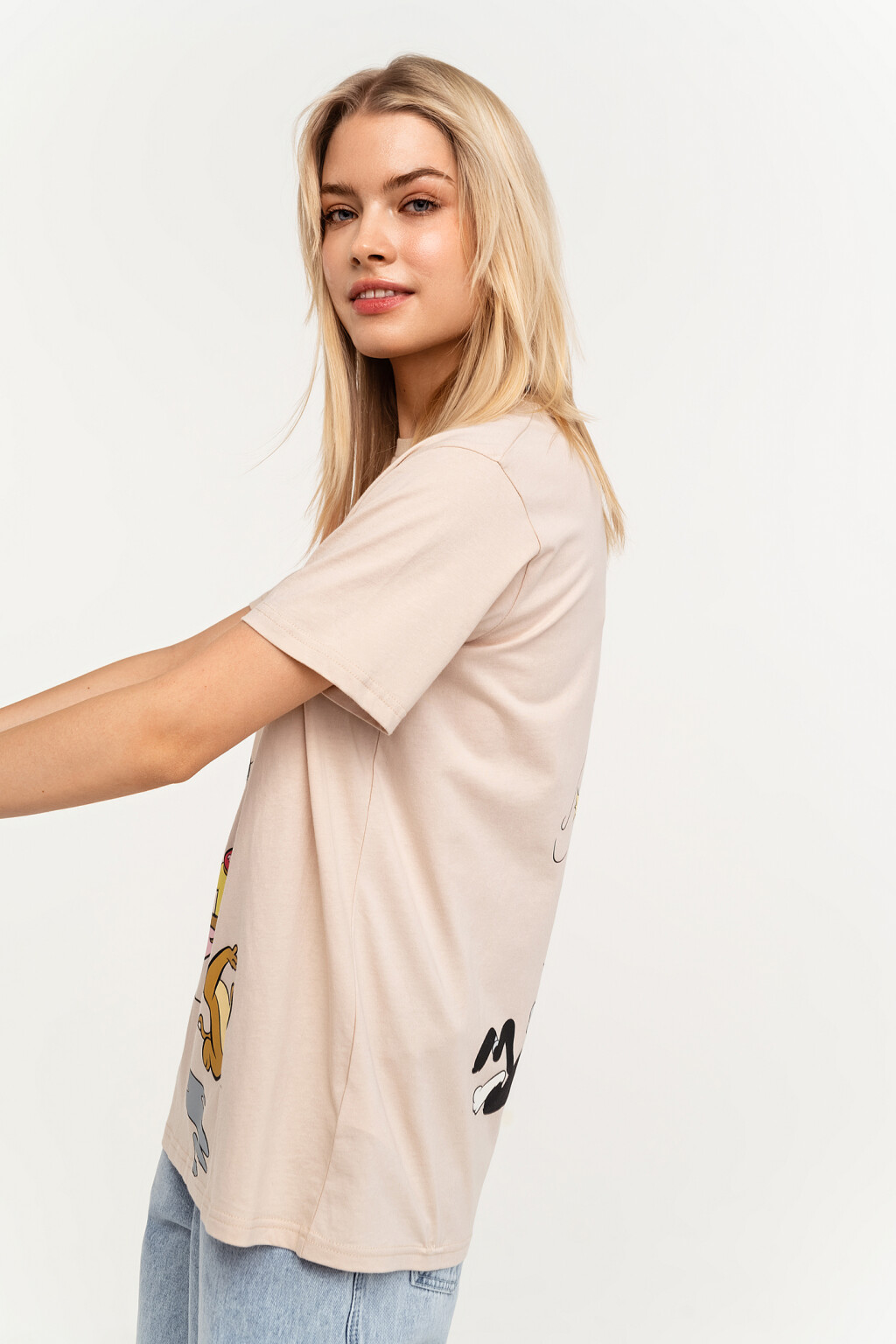 футболка женская - цвет бежевый - 3