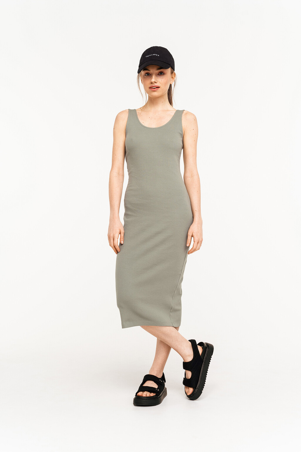 платье женское - цвет зеленый - 1