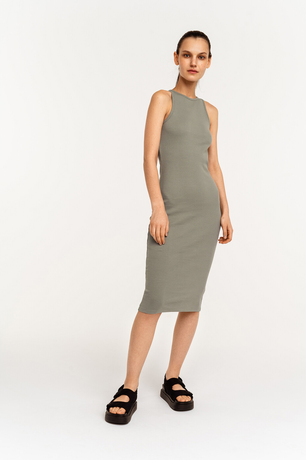 платье женское - цвет зеленый - 1