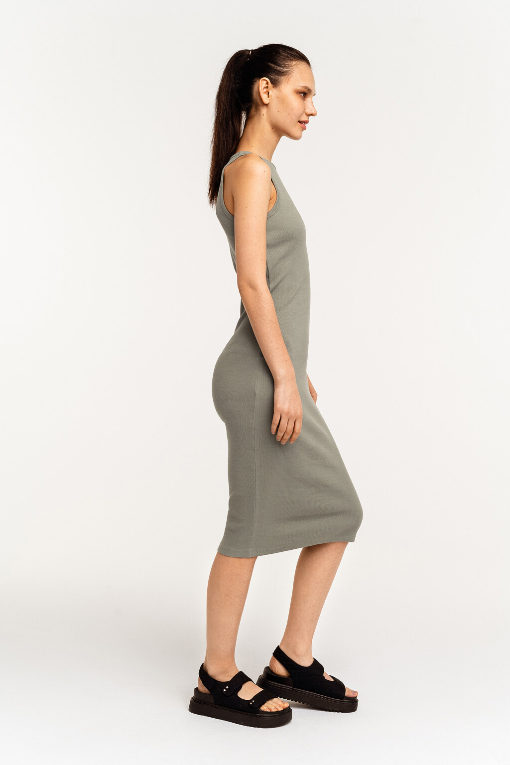 платье женское - цвет зеленый - 2