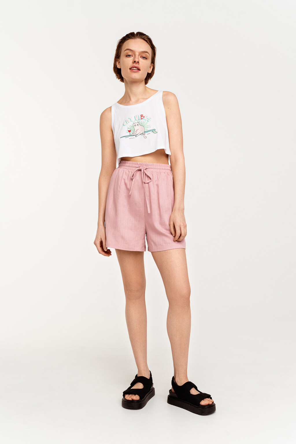 шорты женские - цвет розовый - 1