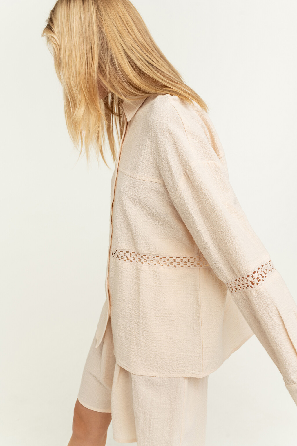 блузка женская - цвет бежевый - 3