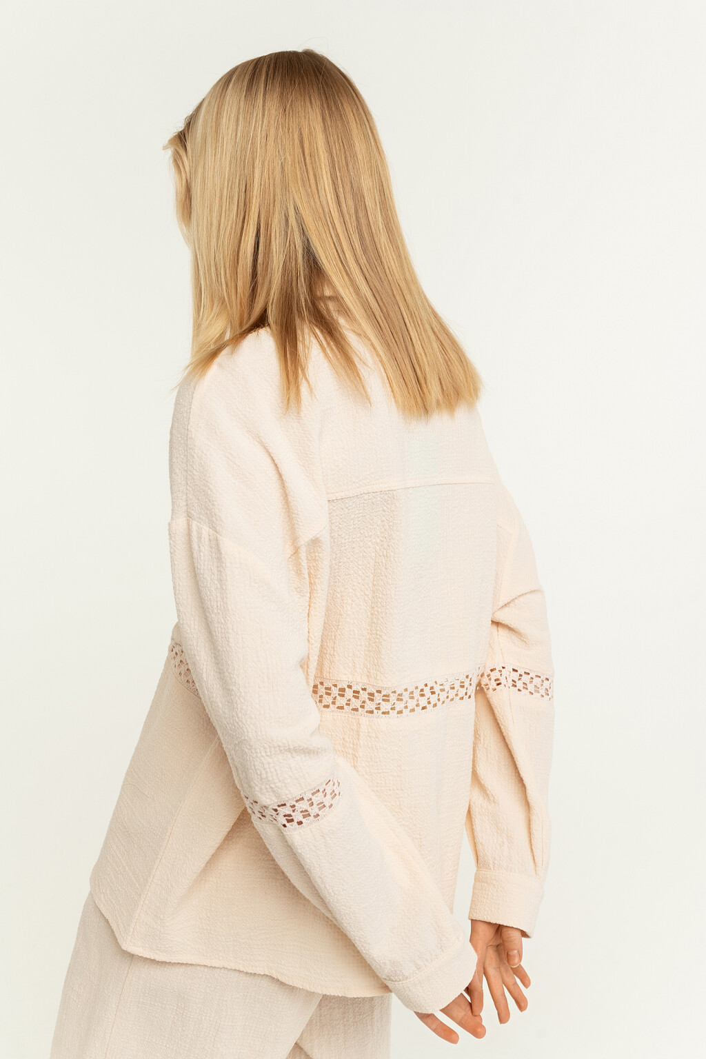 блузка женская - цвет бежевый - 4