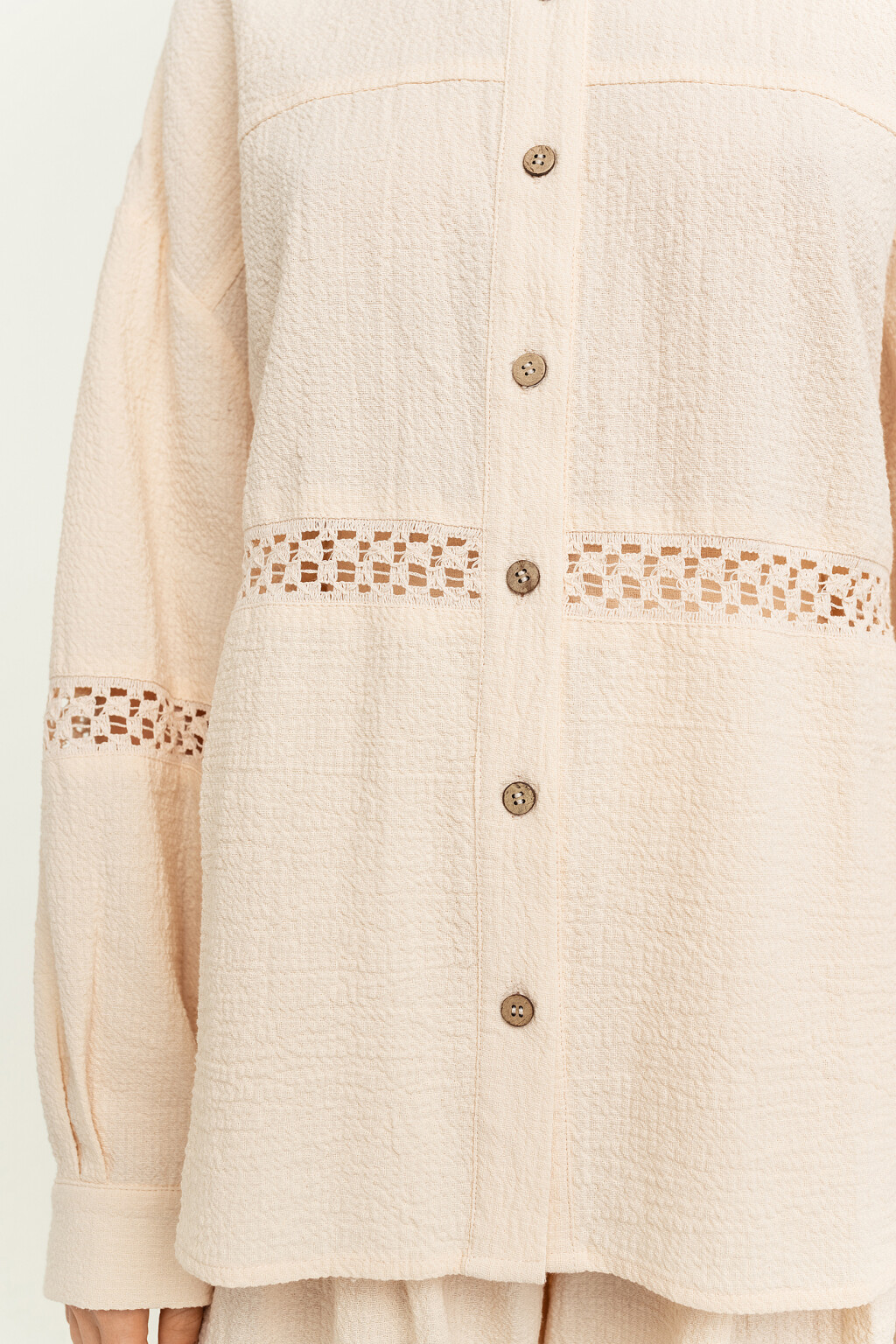 блузка женская - цвет бежевый - 5