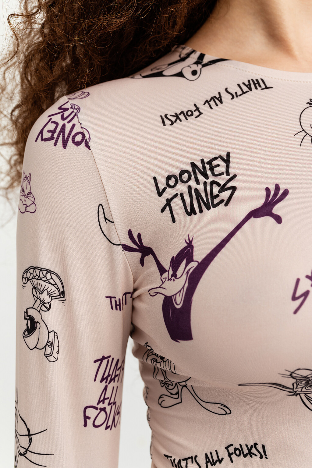 блузка (боди) женская - цвет бежевый - 5