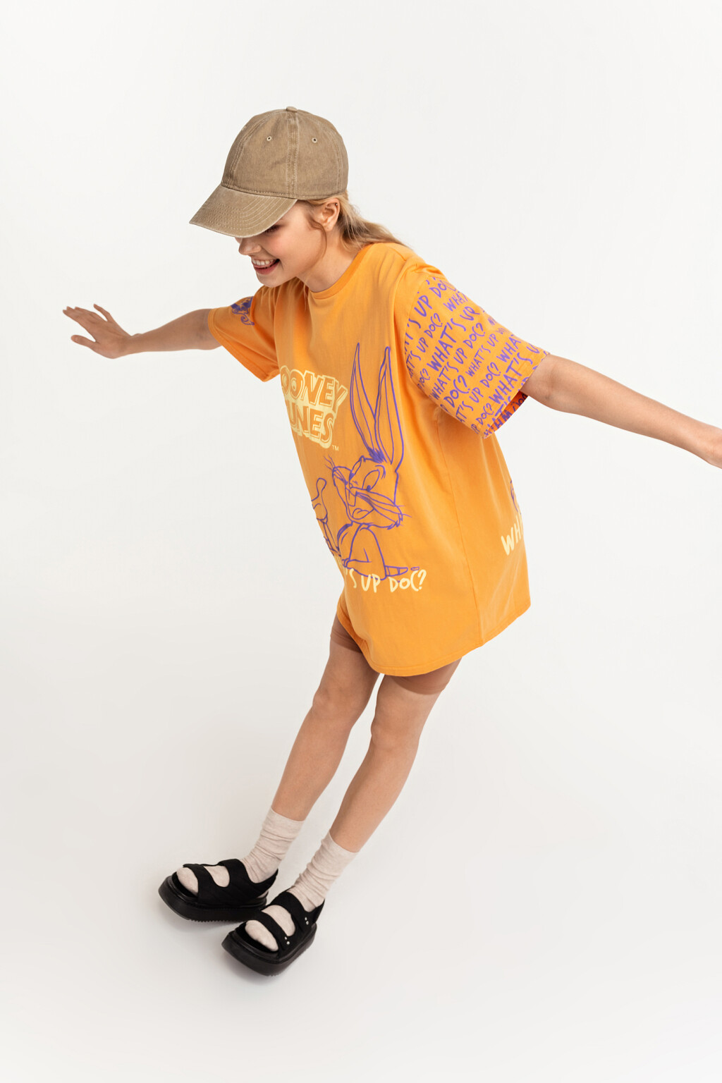 футболка женская - цвет оранжевый - 3