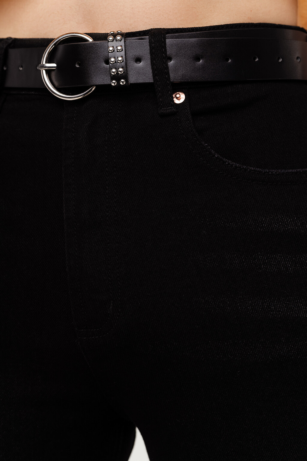 брюки джинсовые женские - цвет черный - 5