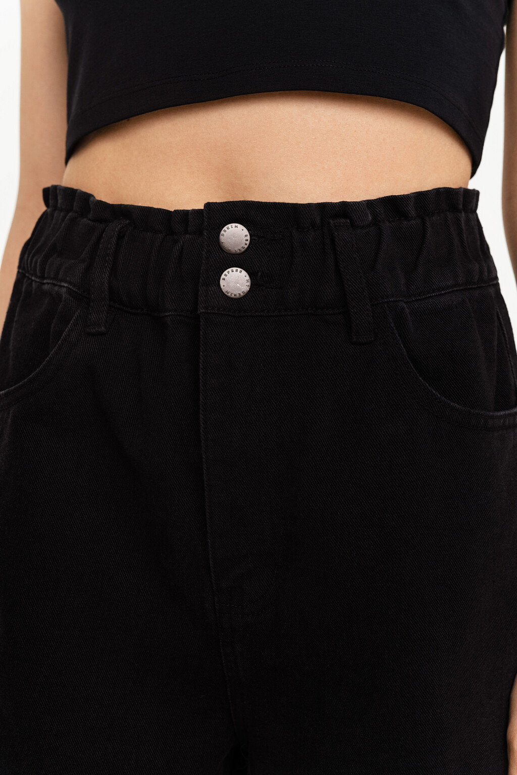 шорты джинсовые женские - цвет черный - 5