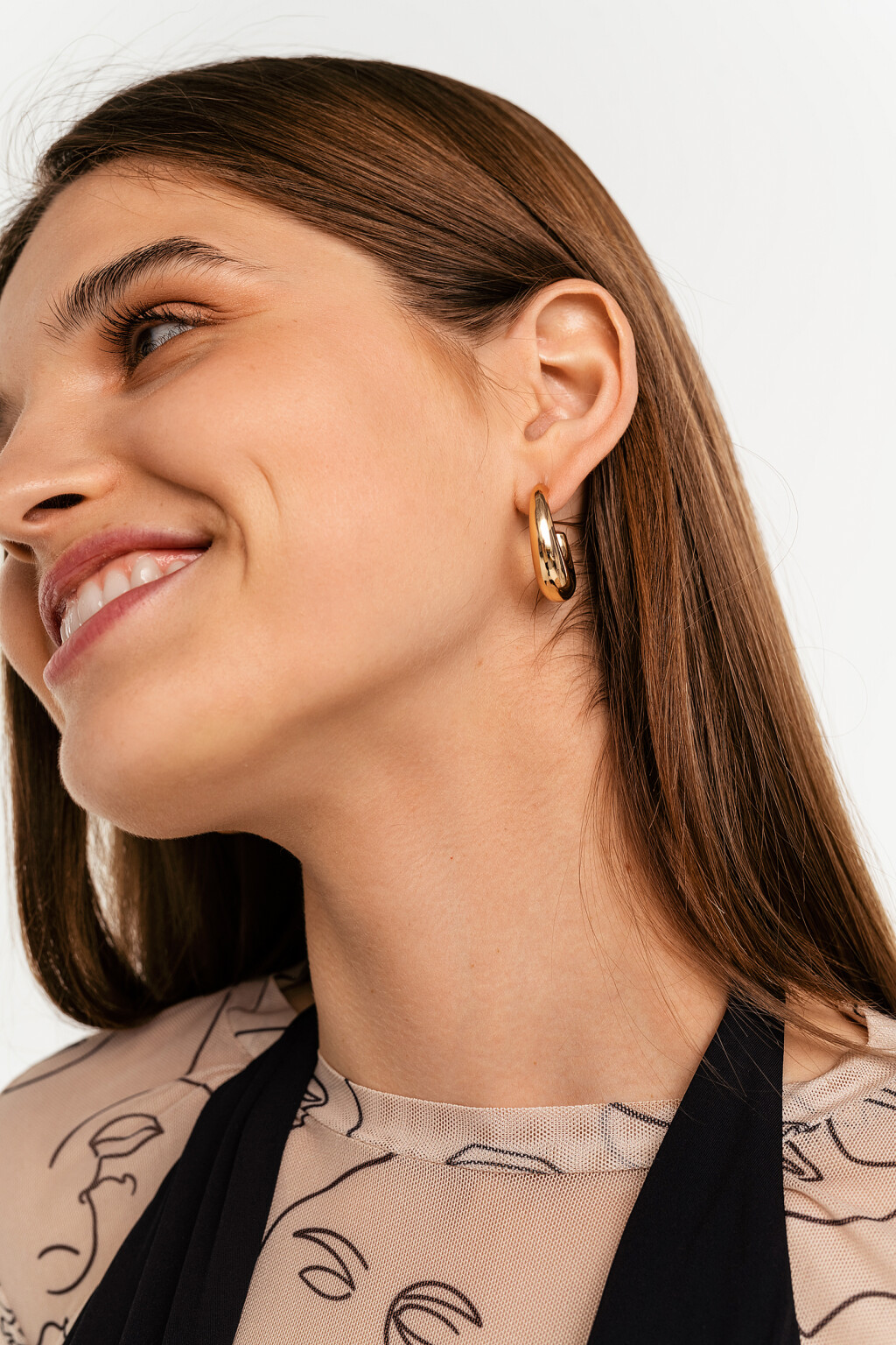 серьги женские - цвет желтый - 1