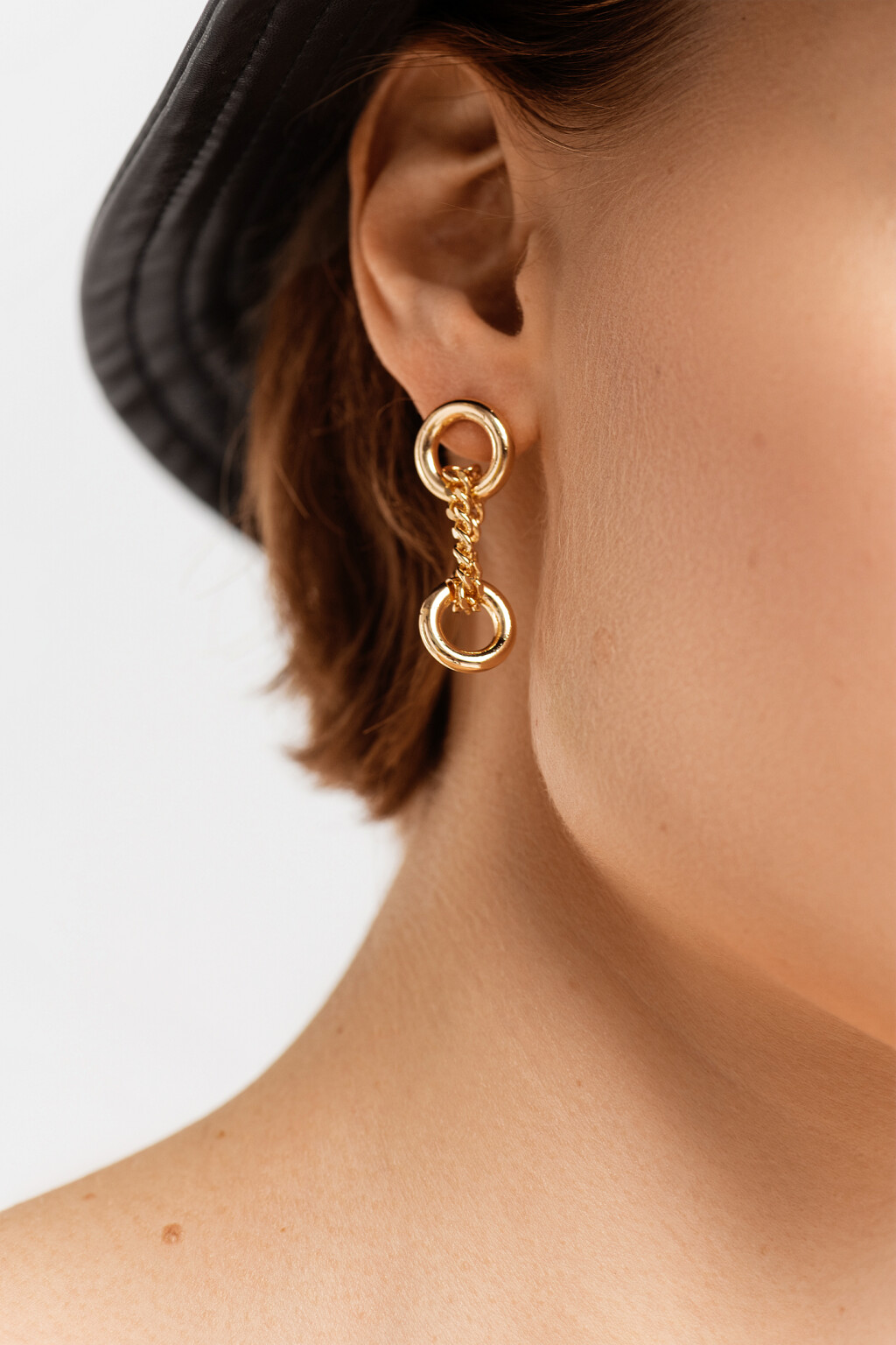 серьги женские - цвет желтый - 2