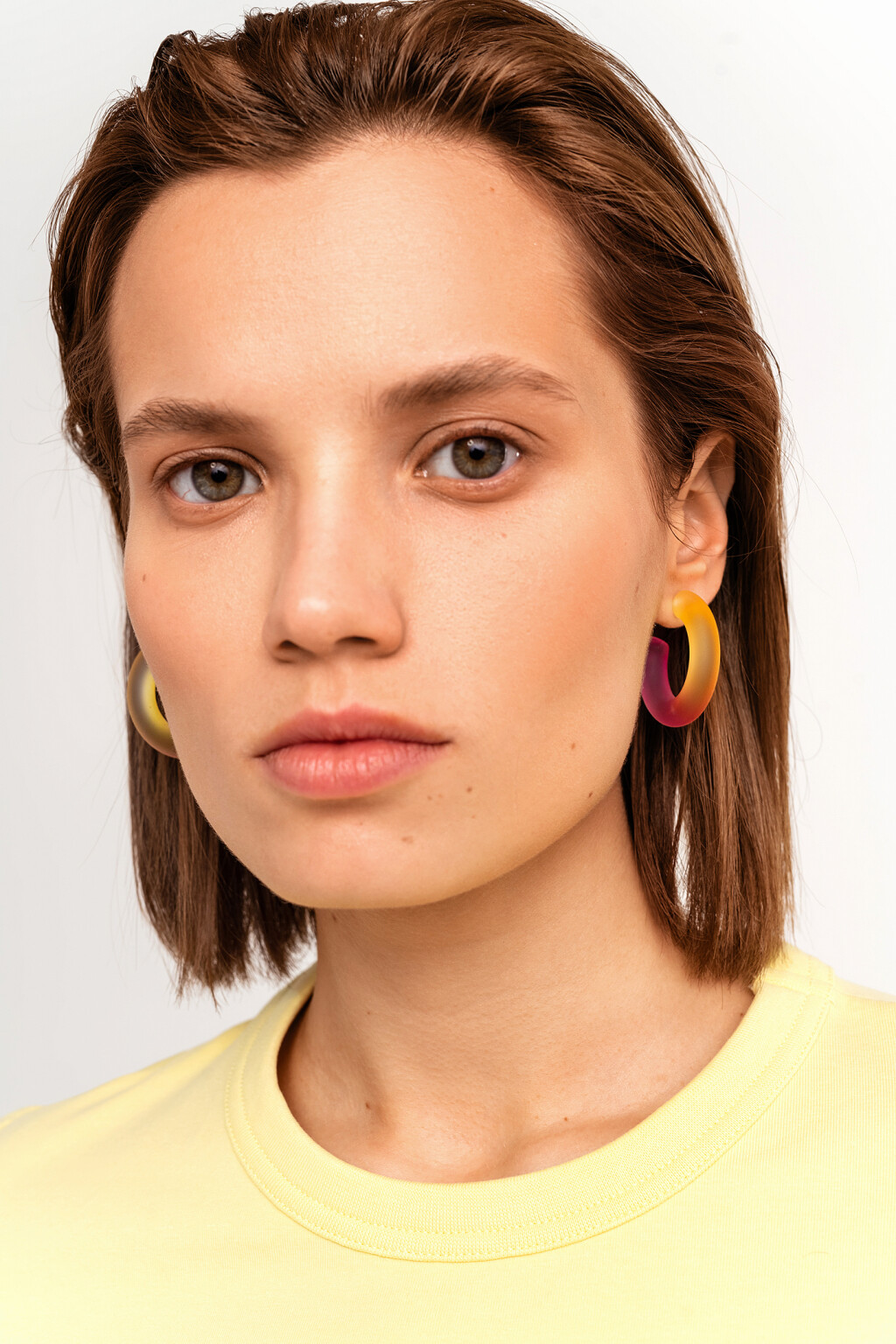 серьги женские - цвет желтый - 1