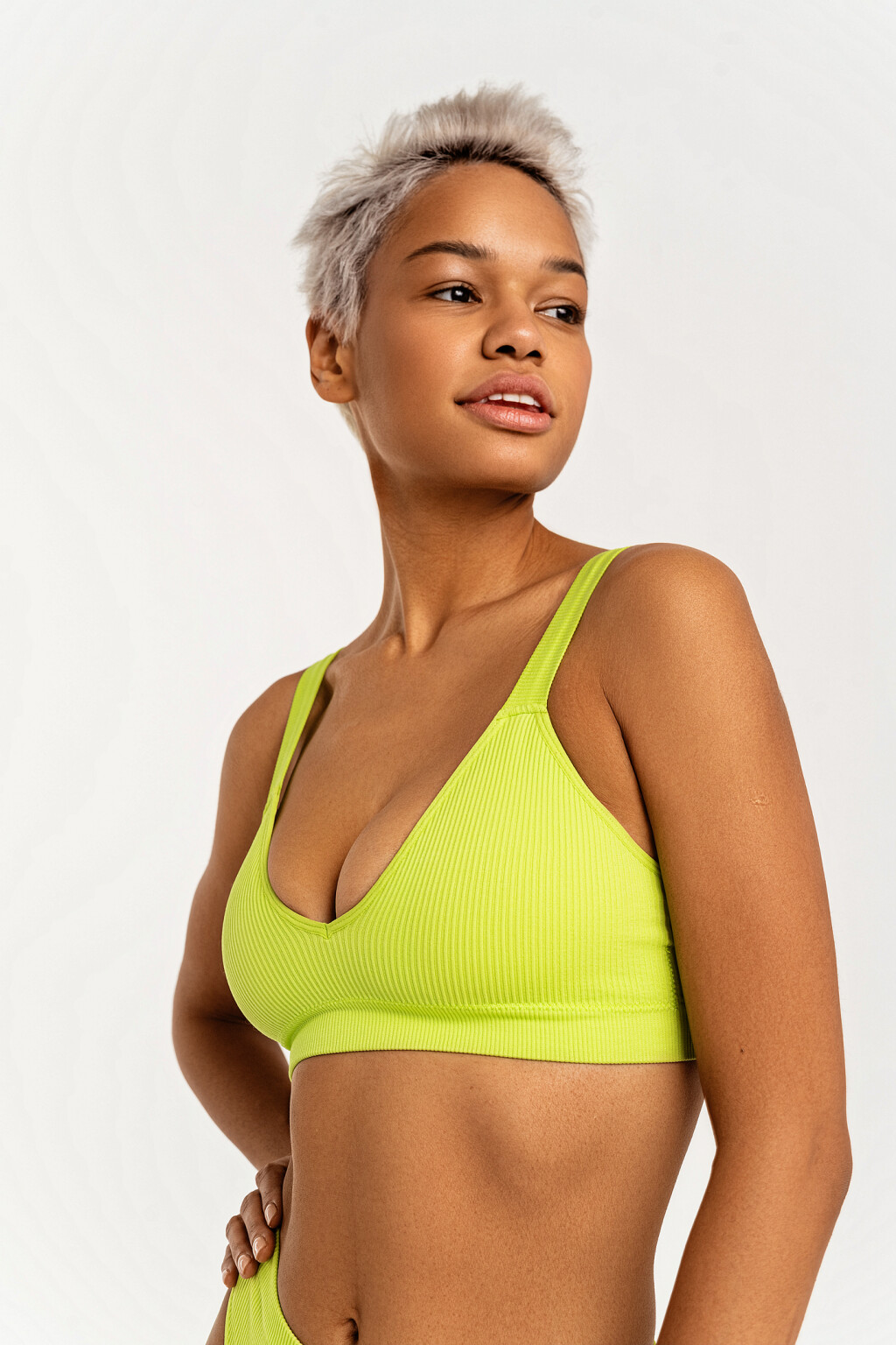 бюстгальтер женский - цвет зеленый - 2