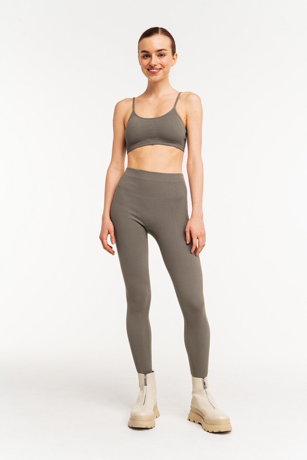 лосины женские - цвет зеленый - 1