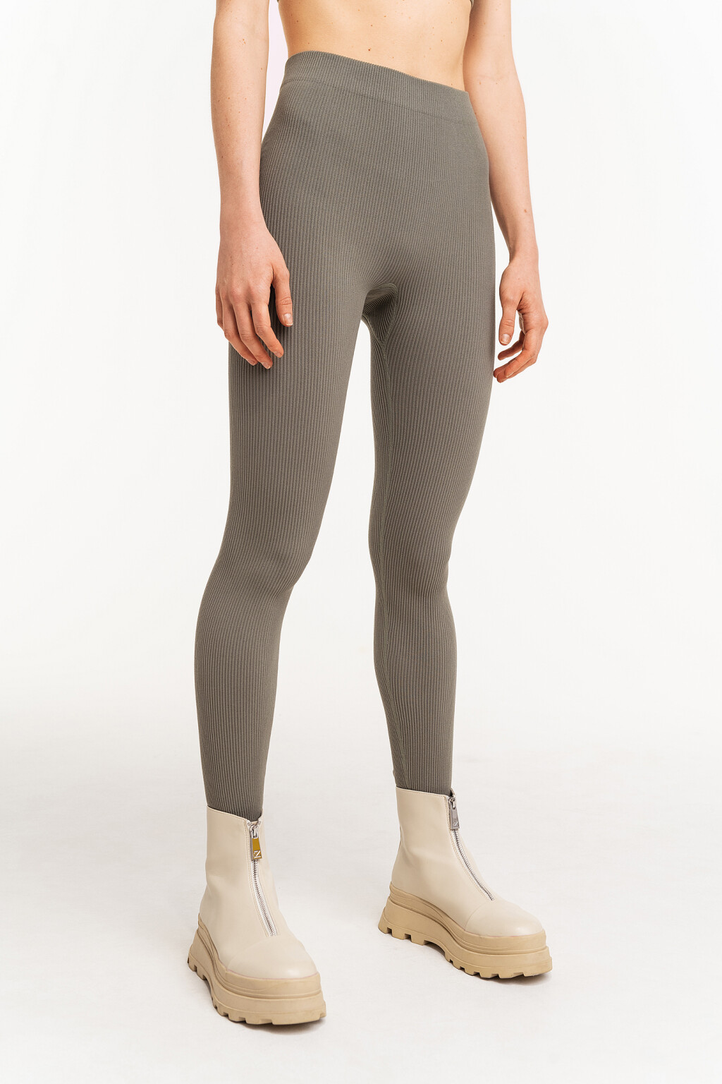 лосины женские - цвет зеленый - 2