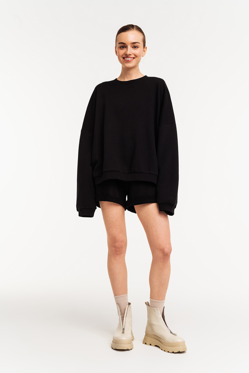 джемпер женский - цвет черный - 1