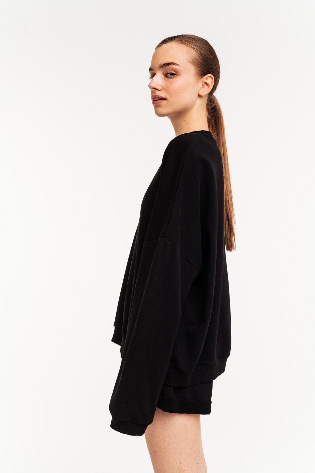 джемпер женский - цвет черный - 3