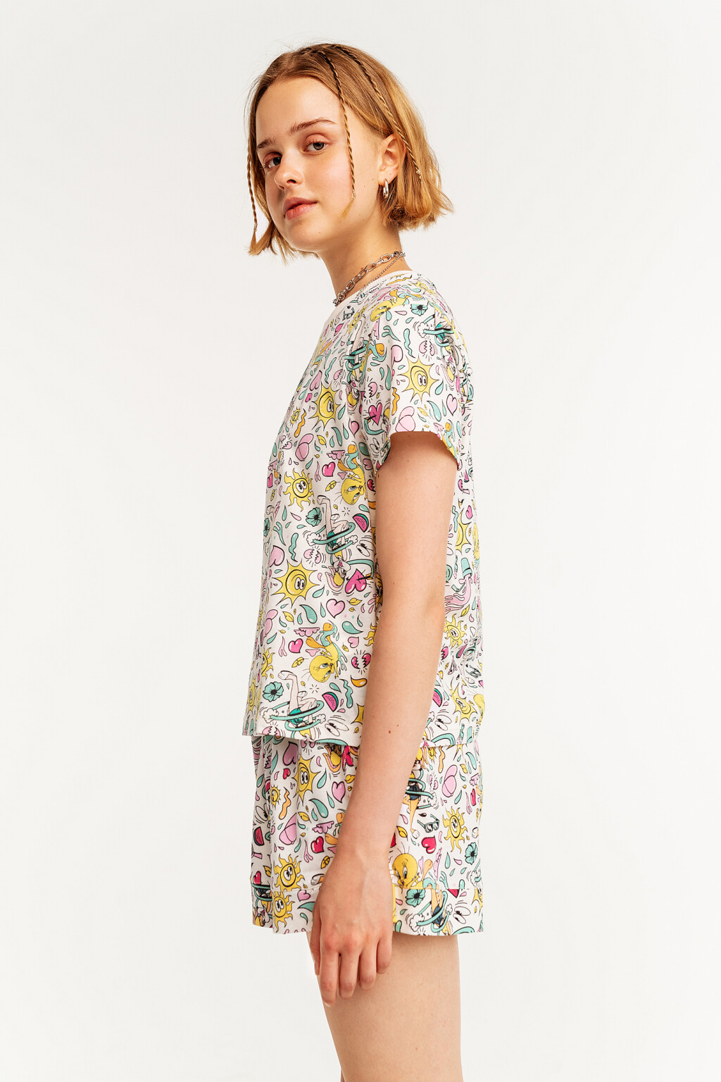 пижама женская - цвет серый - 3