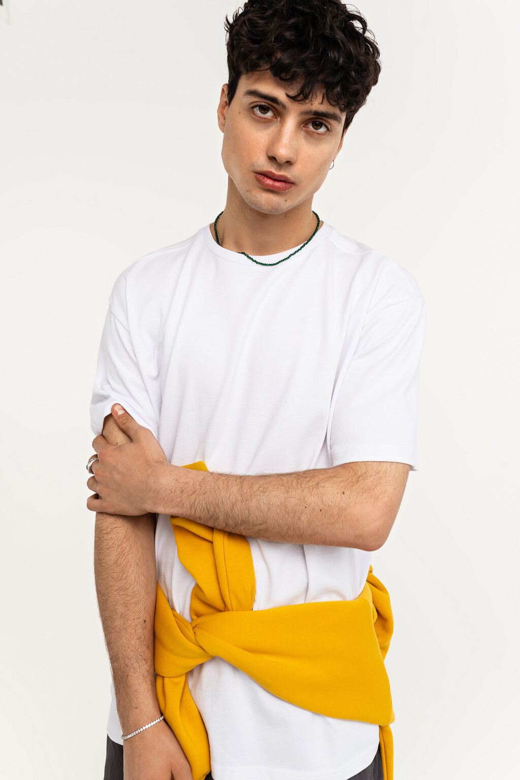 футболка мужская - цвет белый - 1