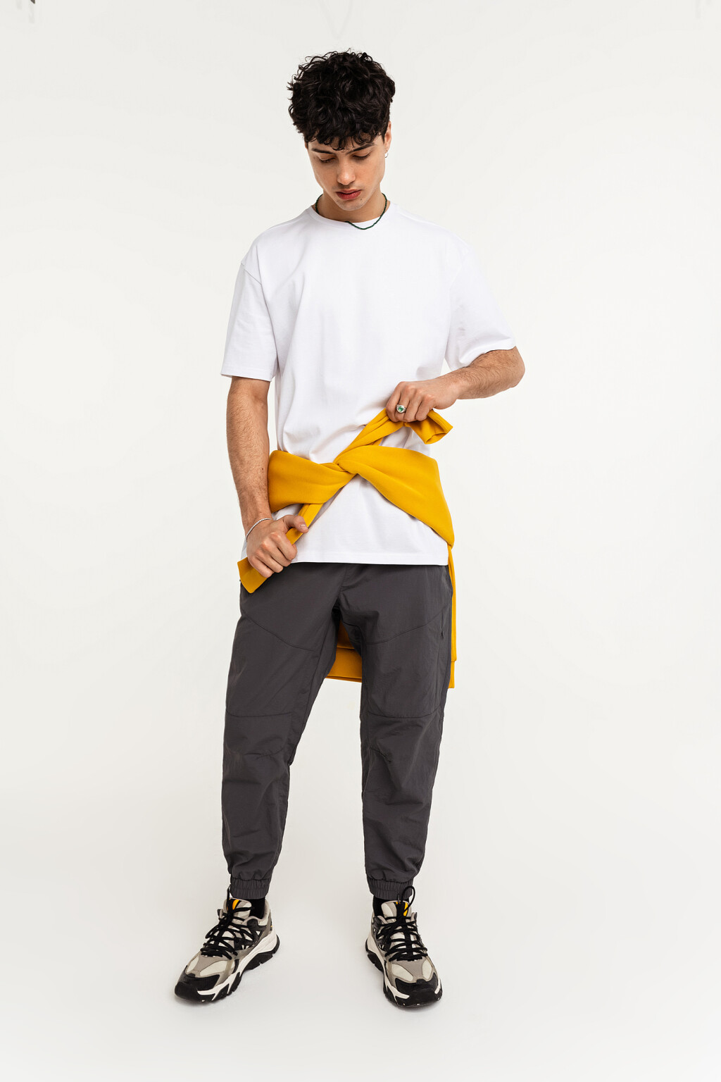 футболка мужская - цвет белый - 2