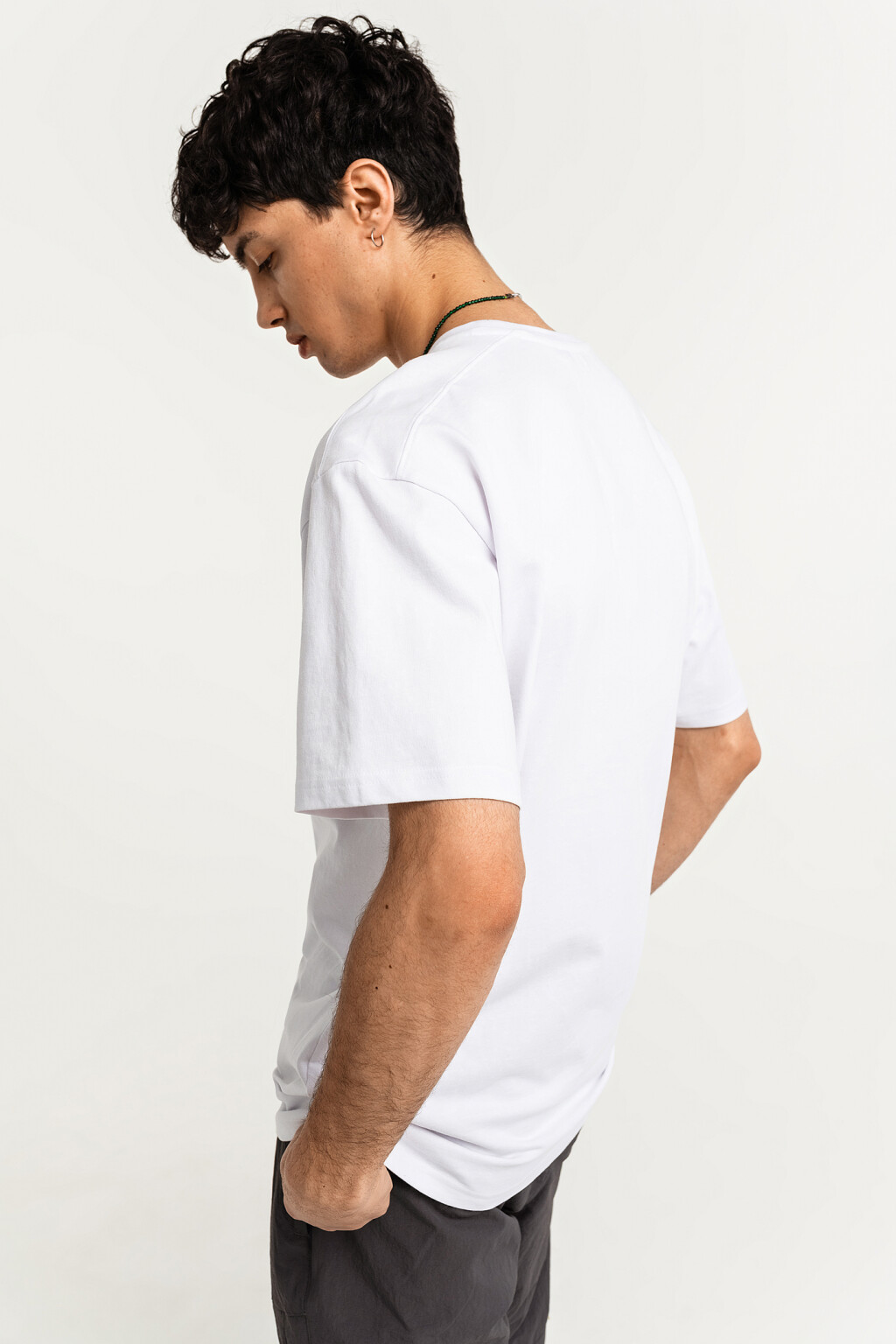 футболка мужская - цвет белый - 4