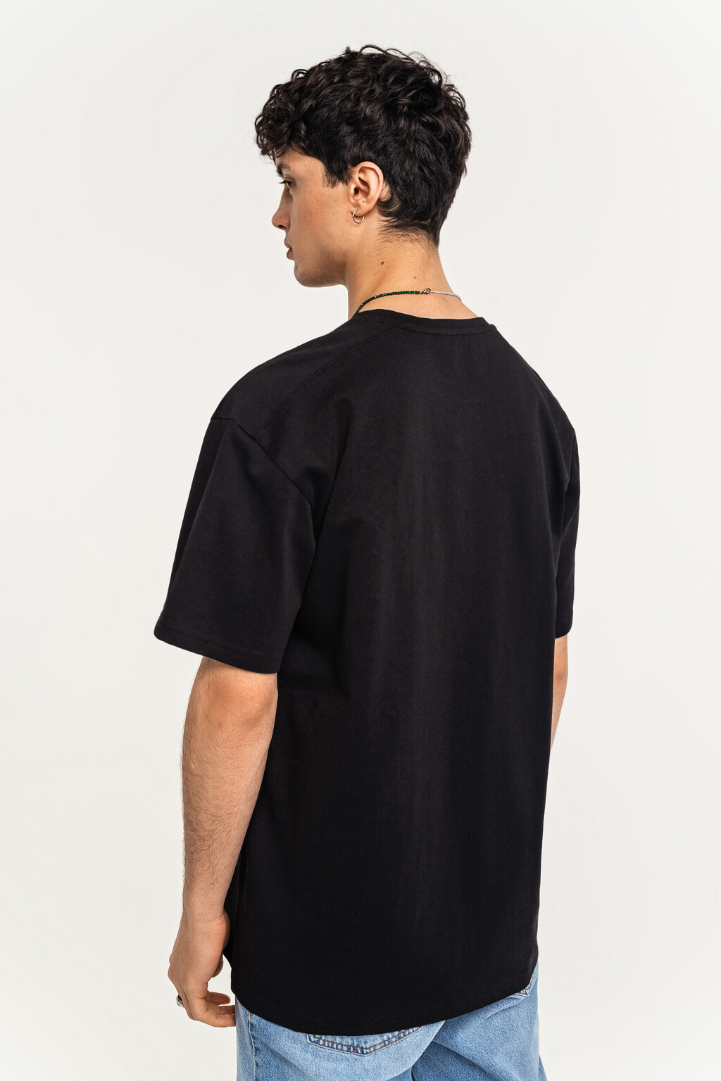 футболка мужская - цвет черный - 4