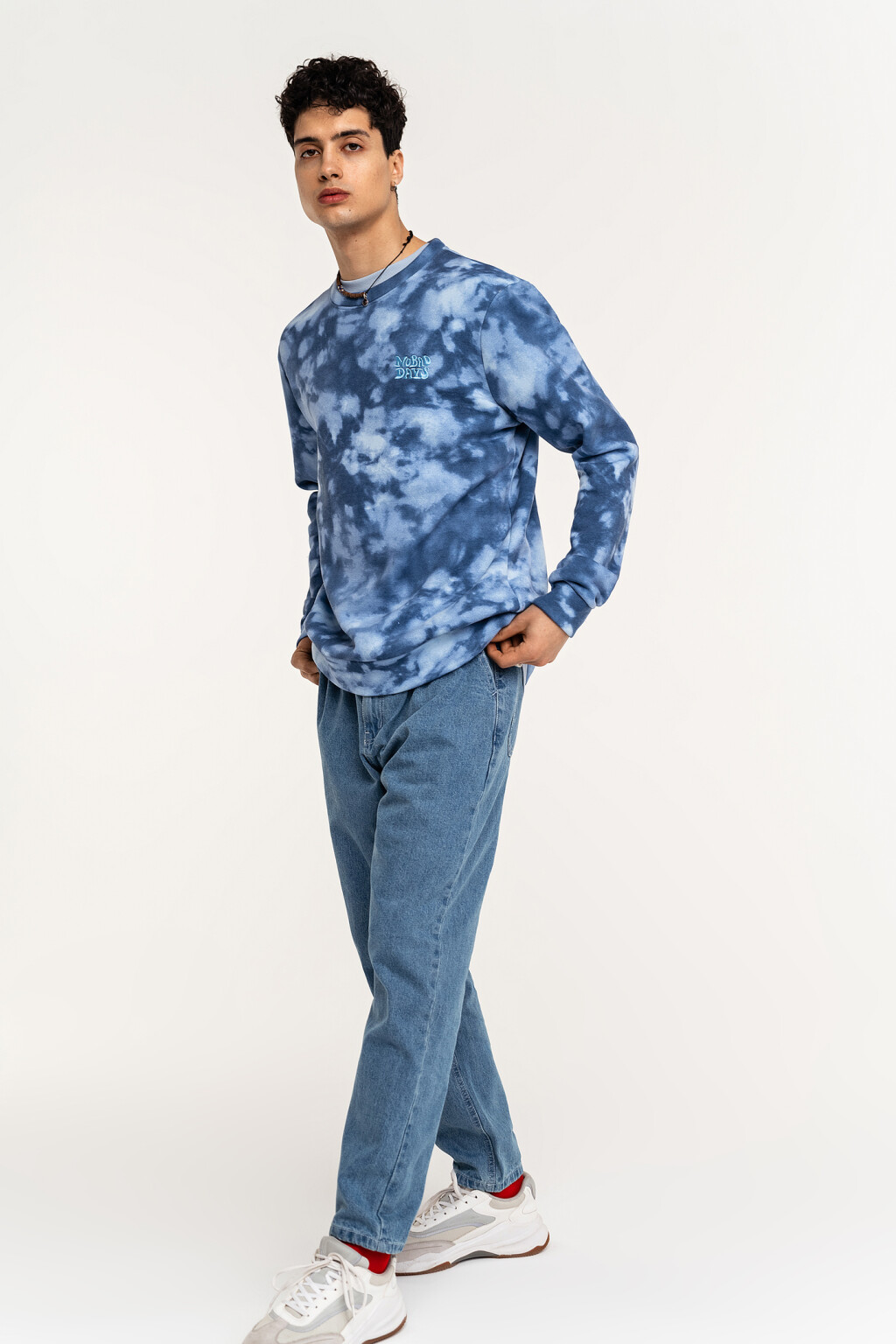 джемпер мужской - цвет голубой - 1