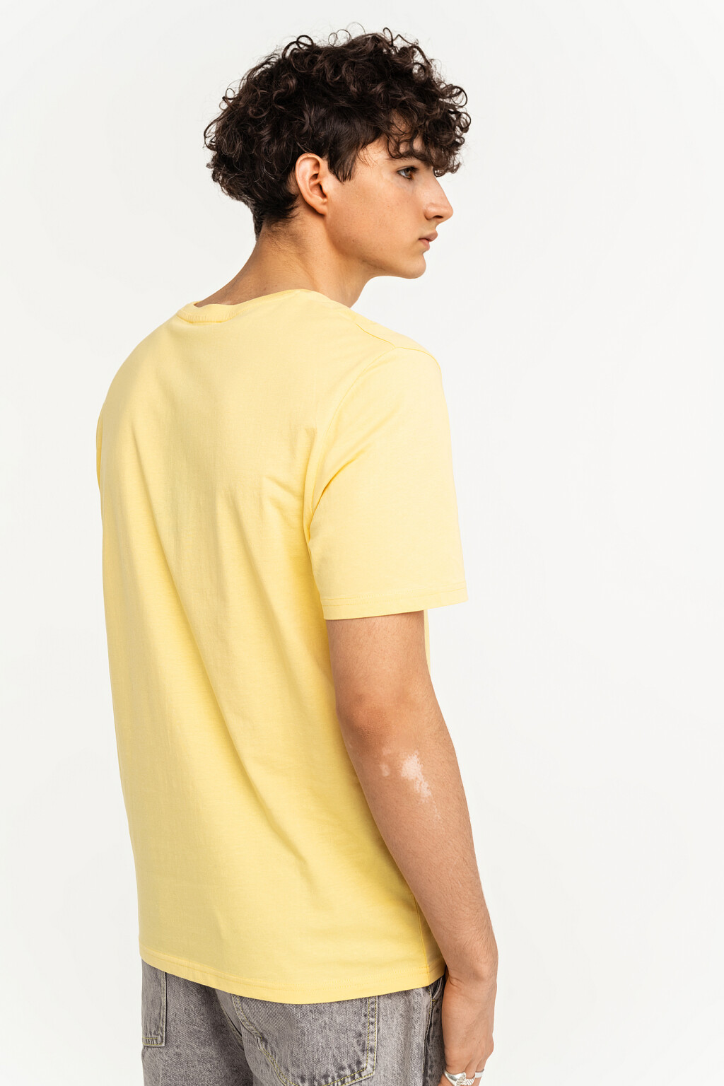 футболка мужская - цвет желтый - 4