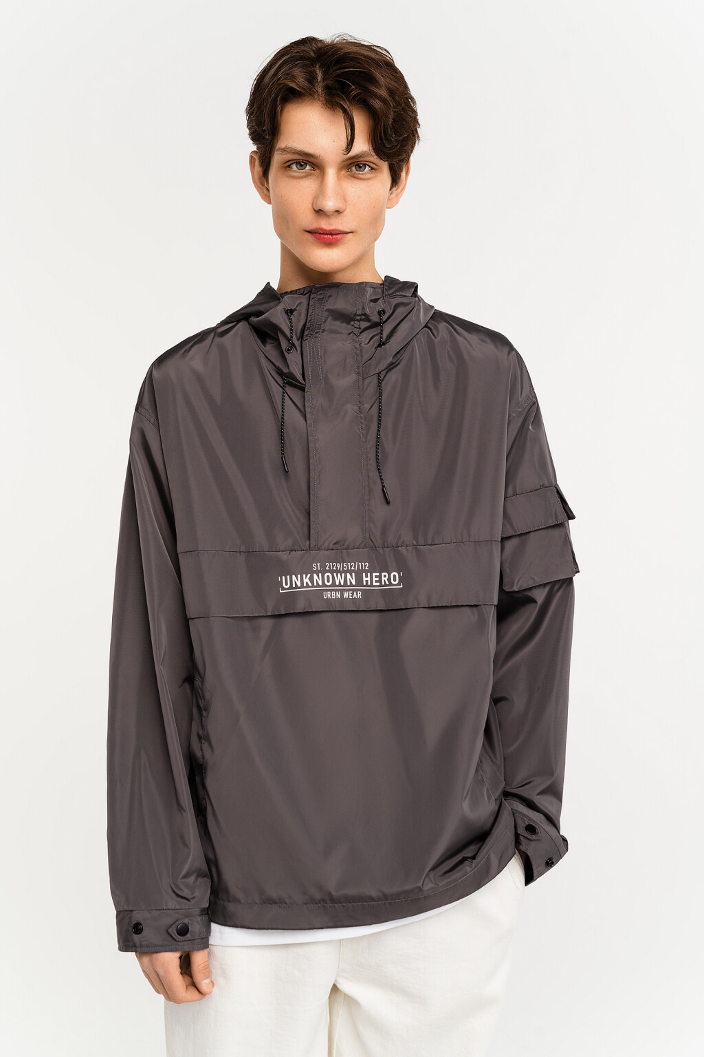 куртка мужская - цвет серый - 1