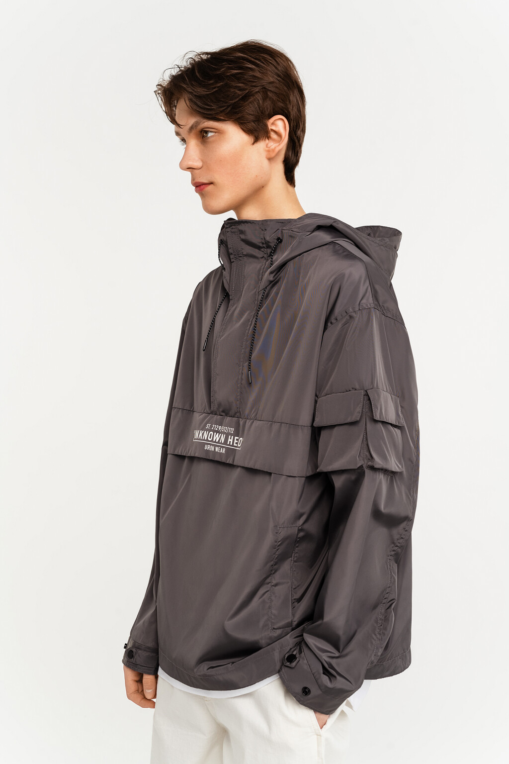 куртка мужская - цвет серый - 2