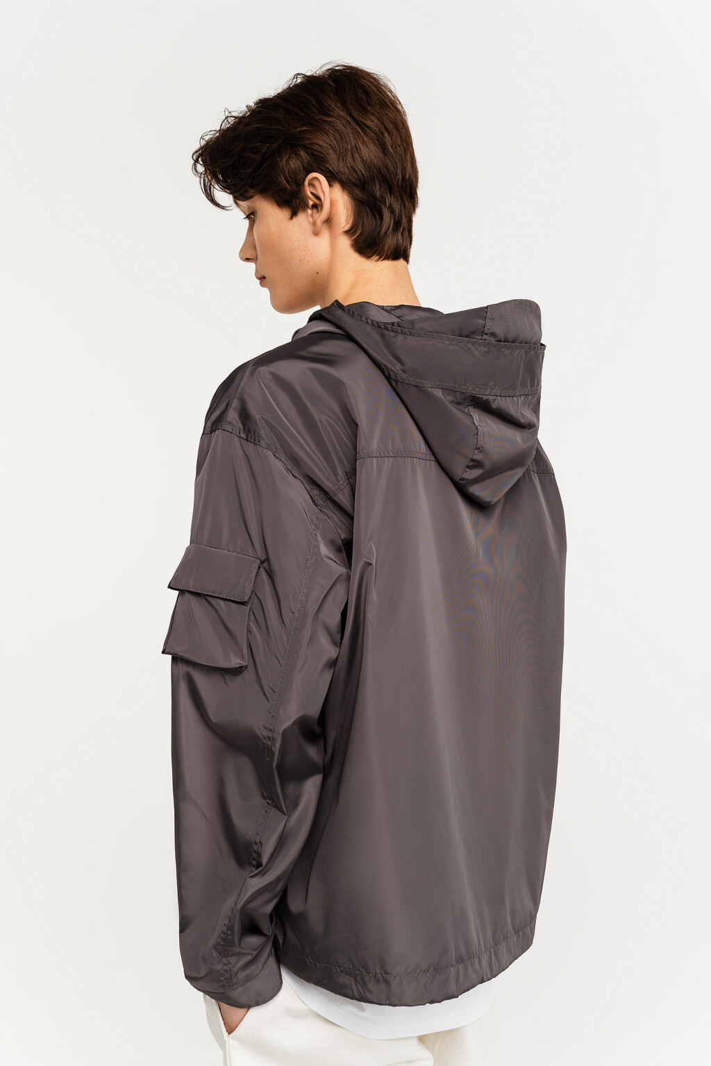 куртка мужская - цвет серый - 4