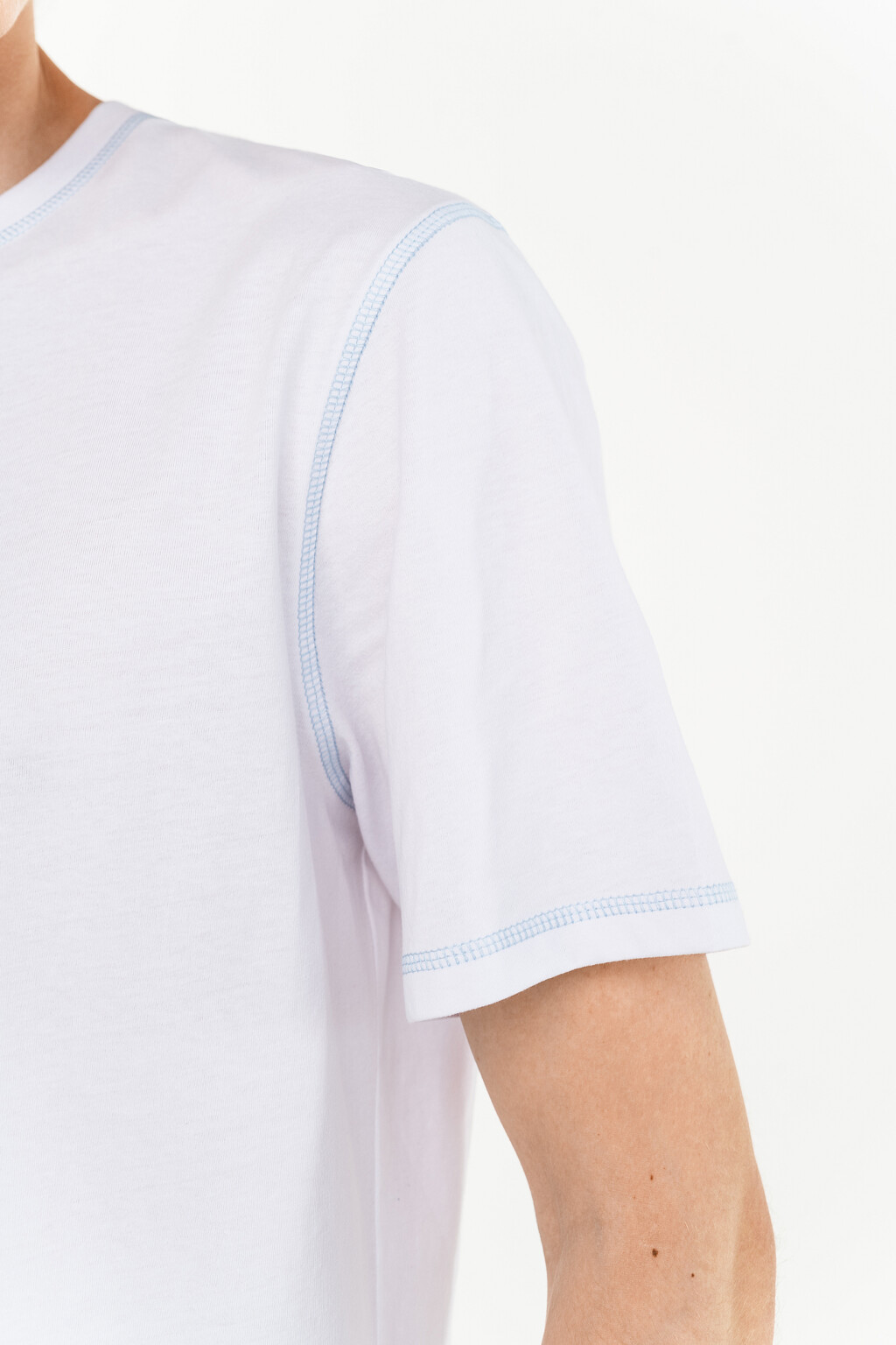 футболка мужская - цвет белый - 4