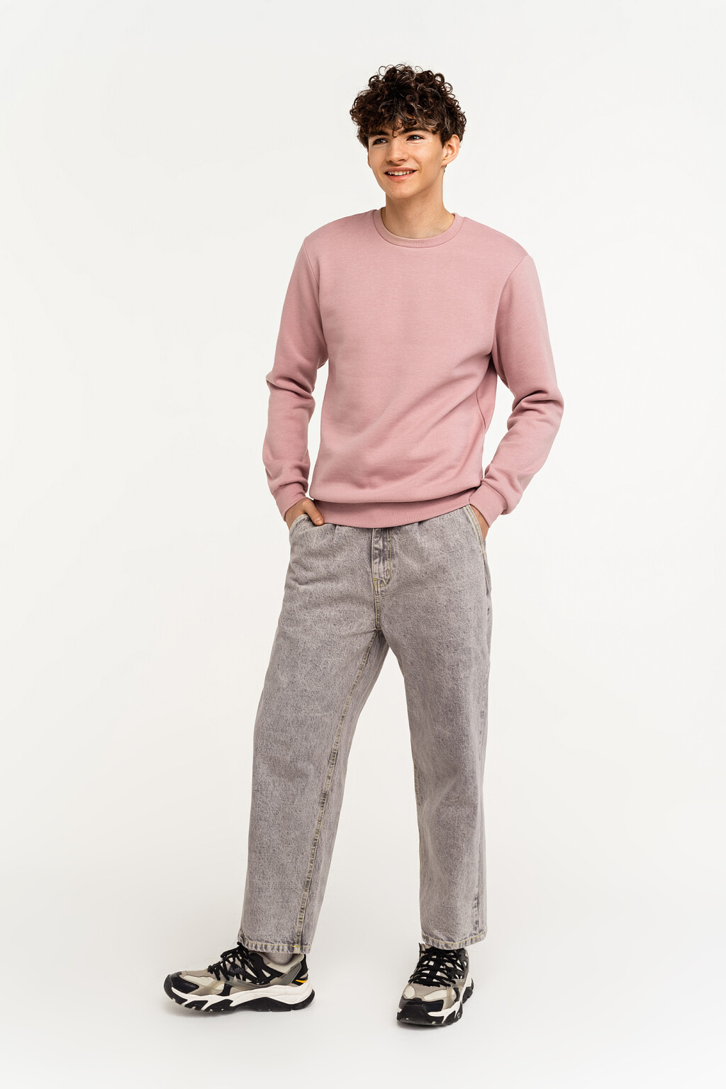 джемпер мужской  - цвет розовый - 2