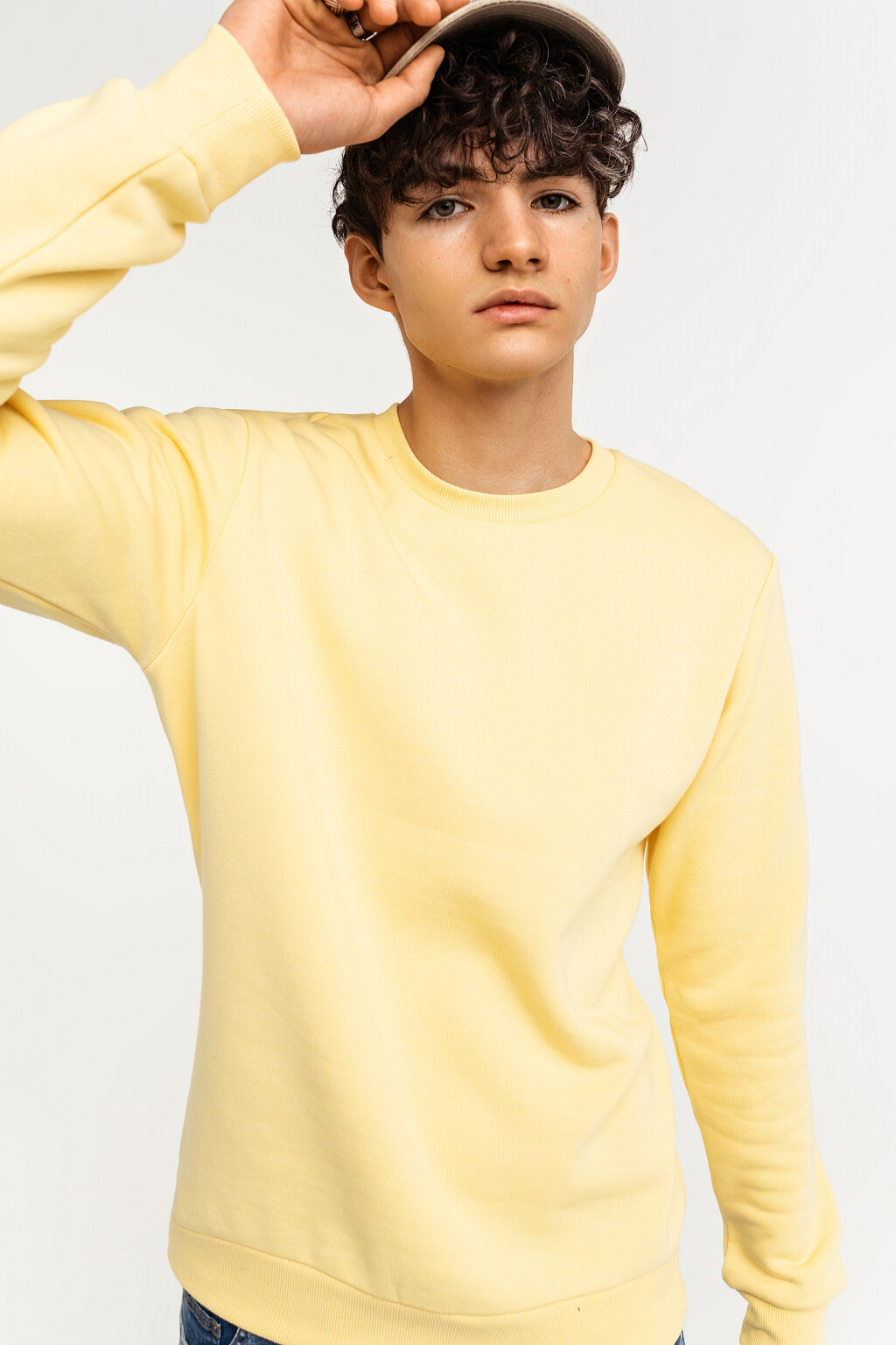 джемпер мужской  - цвет желтый - 1
