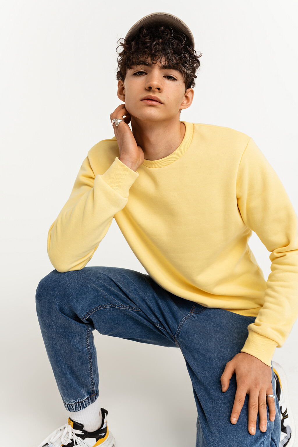 джемпер мужской  - цвет желтый - 3