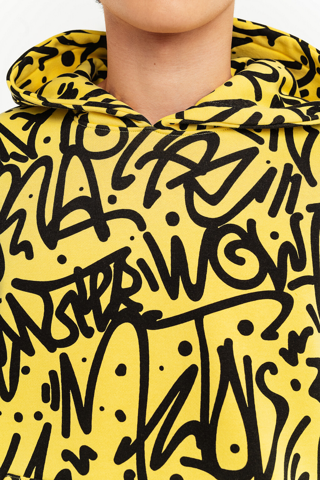 худи с принтом - цвет желтый - 5