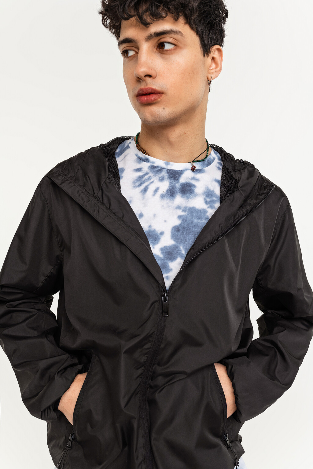 куртка мужская  - цвет черный - 3