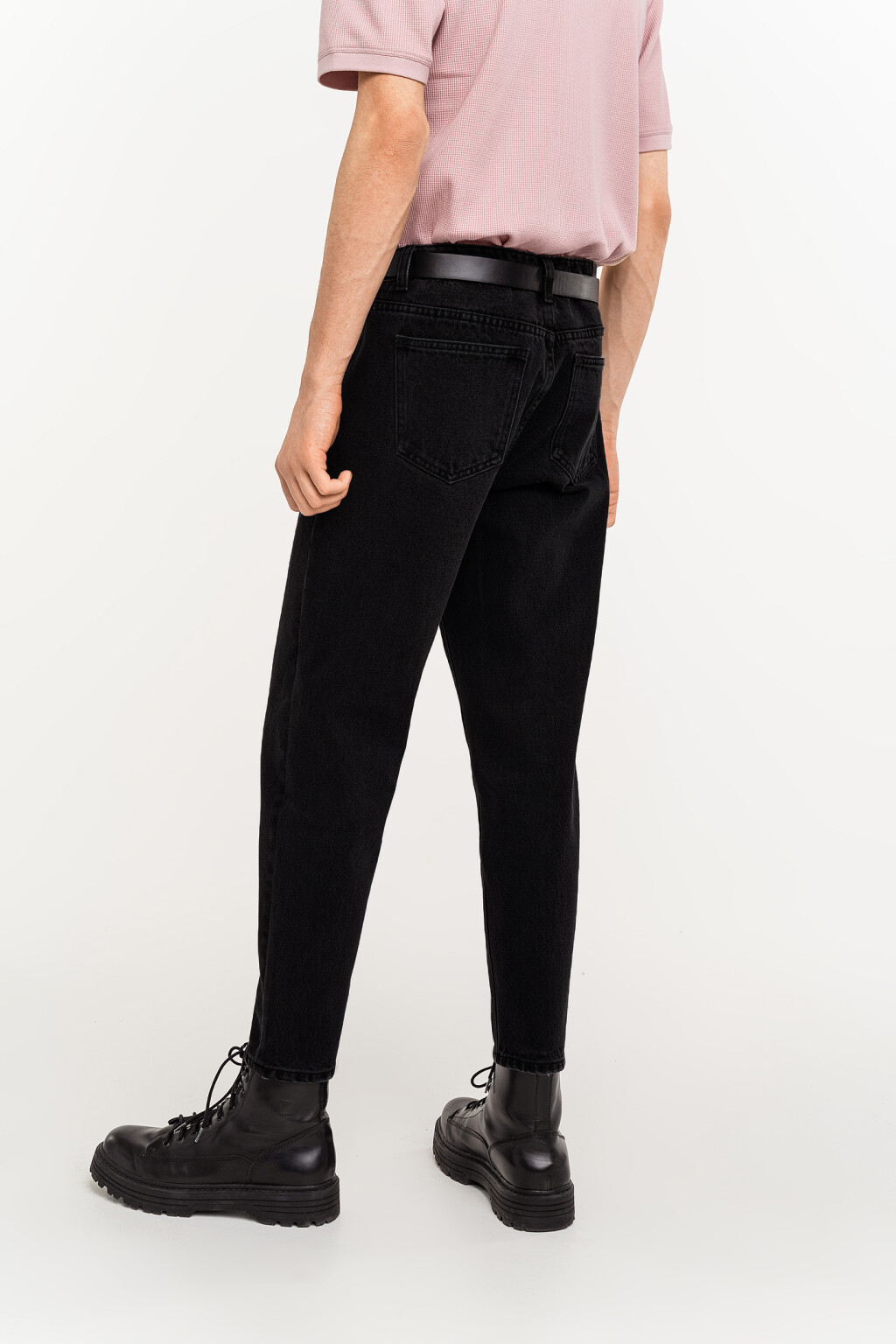 брюки джинсовые мужские - цвет черный - 3